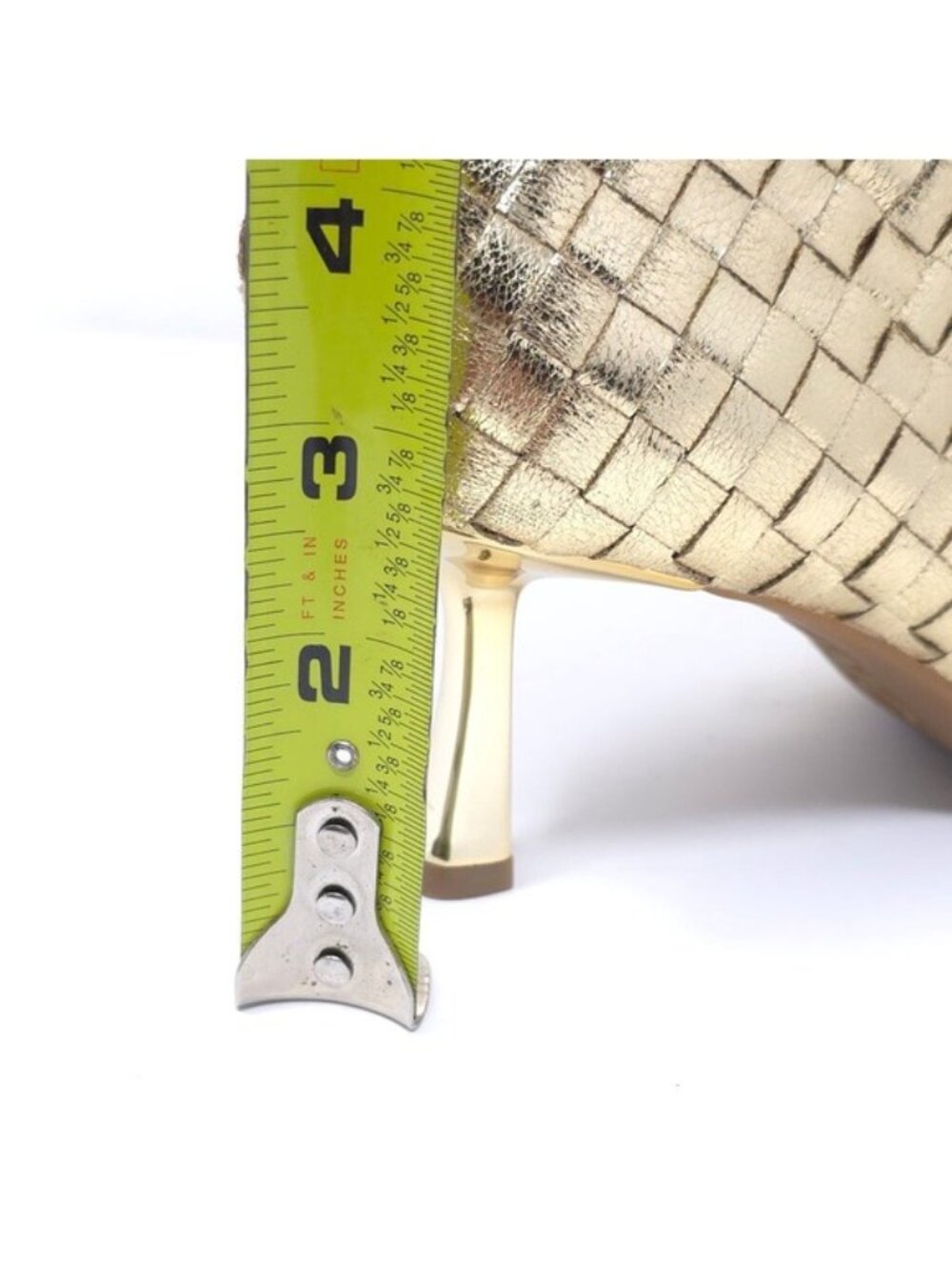INC International Concepts Ankle Boots Raisiep Gold Woven Size 6.5 M - Picture 11 of 12